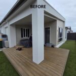 Patio before enclosure added.