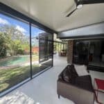 Renovated patio enclosure.