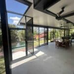 Renovated patio enclosure.